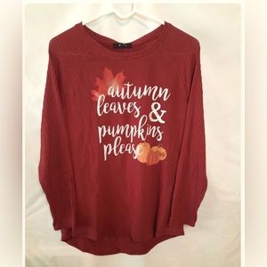 Modern Canvas Autumn Leaves Tunic 🍁